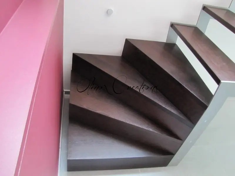 Escalier en Bois weng&eacute;