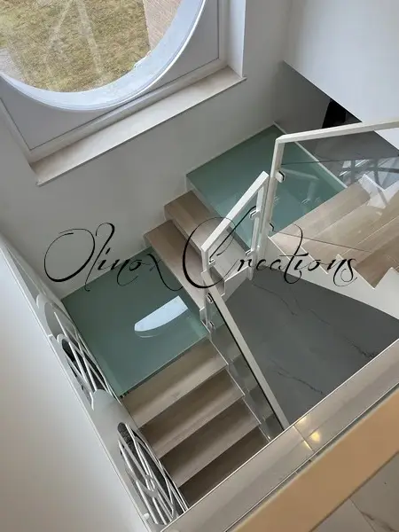 Palier et garde corps en verre