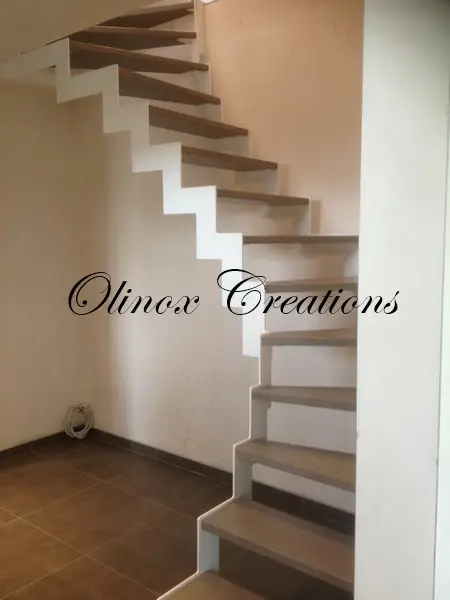 Escalier marches en Ch&ecirc;ne