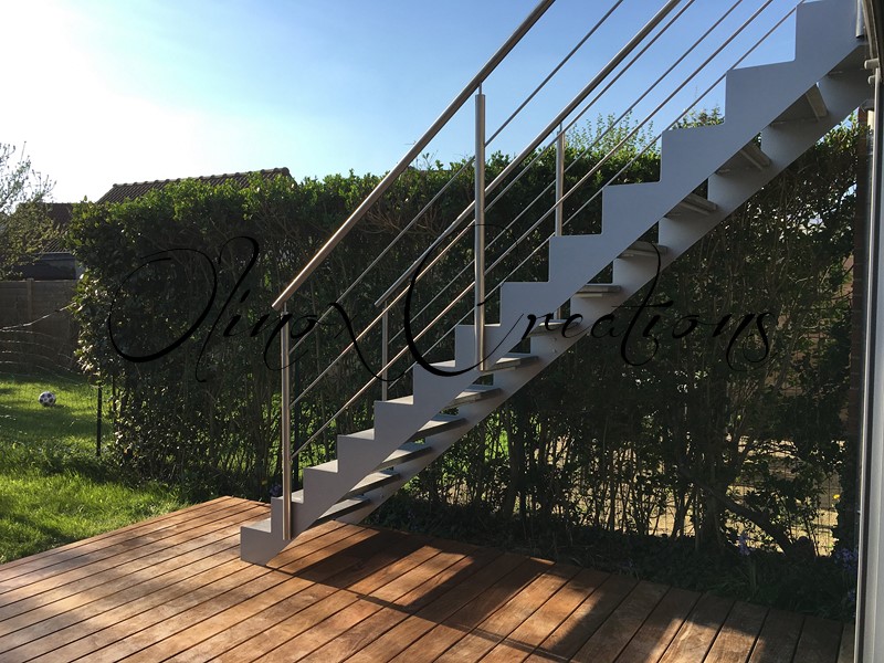 Escalier Exterieur Pour Un Acces Au Jardin Ou Terrasse