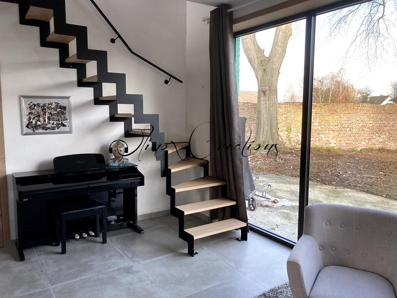 Escalier quart tournant