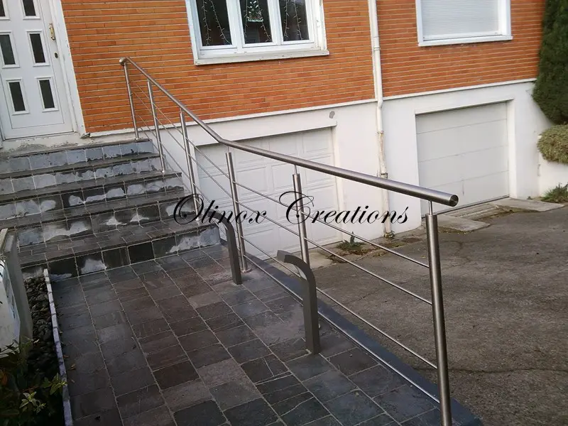 Garde corps rampe en inox