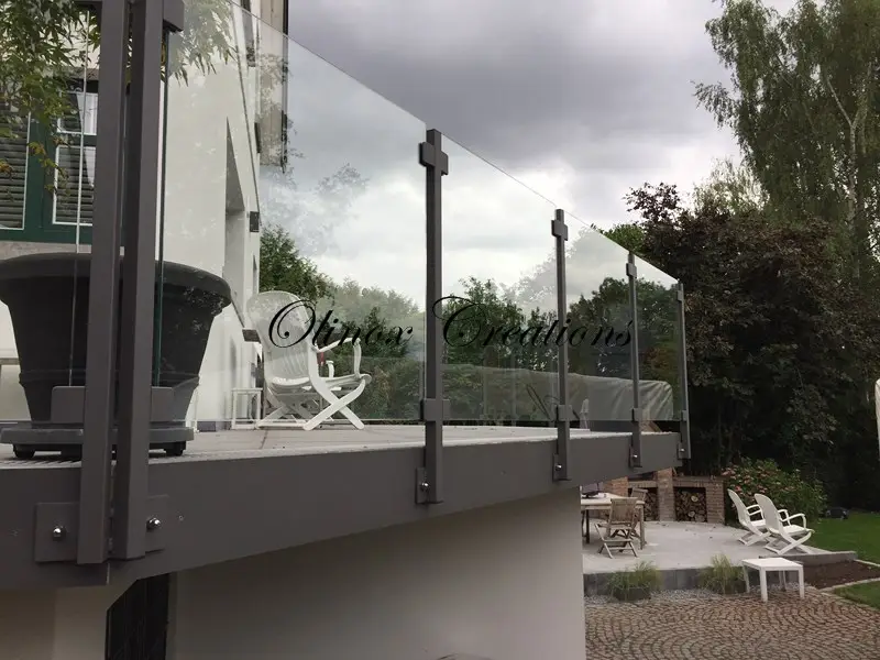 Garde corps verre transparent