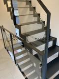 Escalier double crémaillère métal