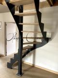 Escalier métal bois