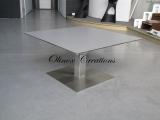 Table lounge structure inox